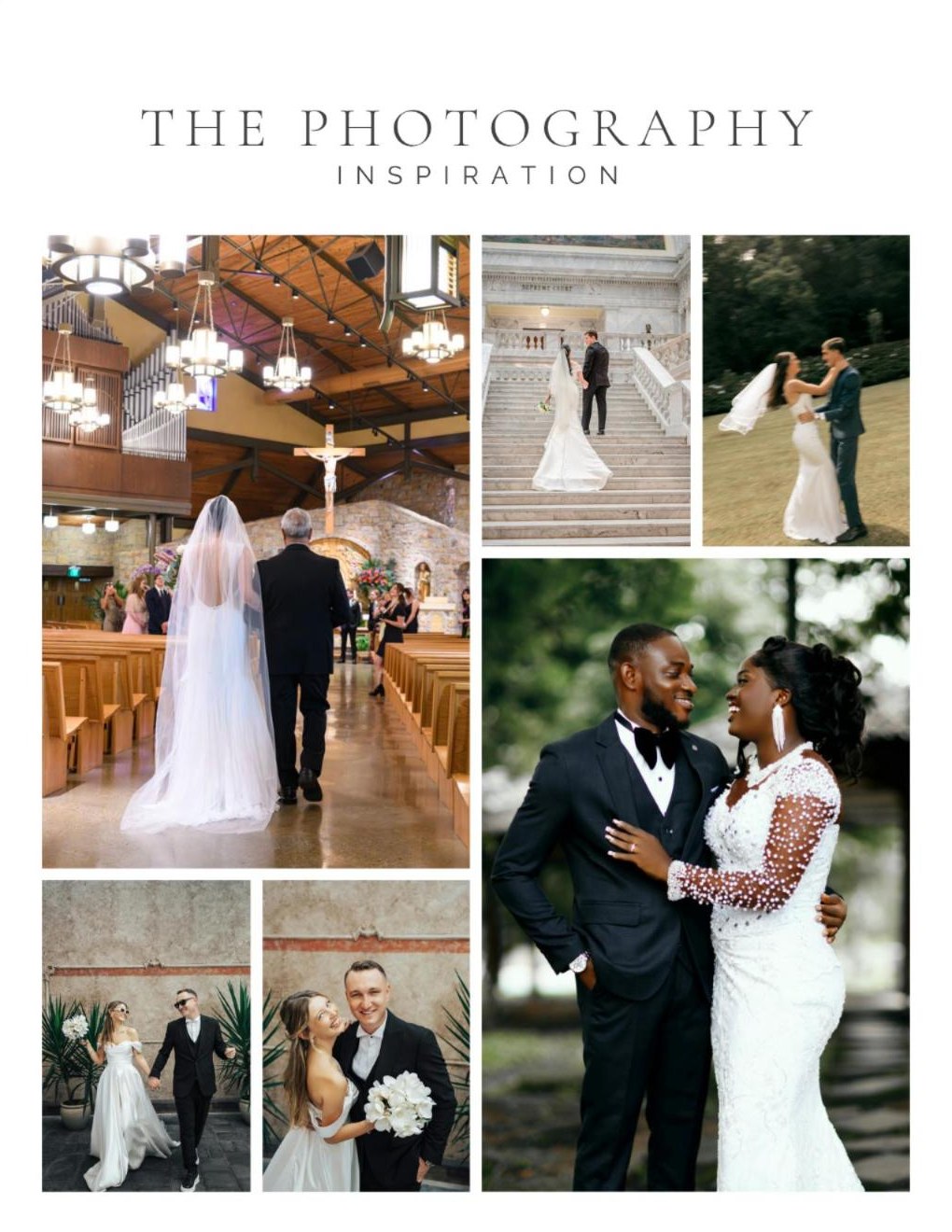 Photography inspiration page for the couple